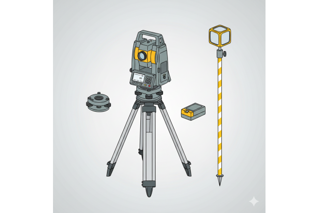 Komponen Dalam Total Station