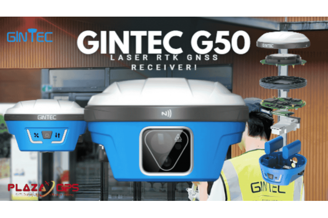 GINTEC G50 Laser RTK GNSS Receiver - Toko Profesional