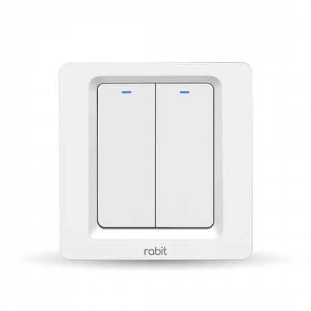 Rabit Smart Wall Switch Click 2 Gang Wi-Fi+Bluetooth Rabit Smart Wall Switch Click 2 Gang Wi-Fi+Bluetooth