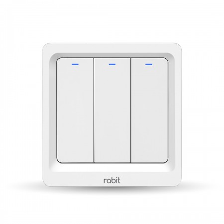 Rabit Smart Wall Switch Click 3 Gang Wi-Fi Bluetooth